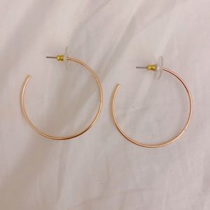 J. Crew Rose Gold Hoops